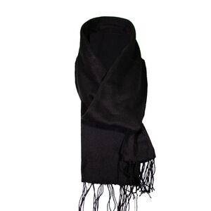 Men's Elegant Black CASHMERE Scarf